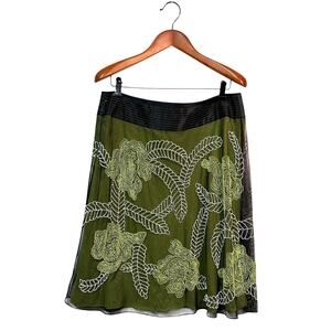 Vintage LILLIE RUBIN A-line Chiffon Swing Skirt - Size 14 - Excellent Condition